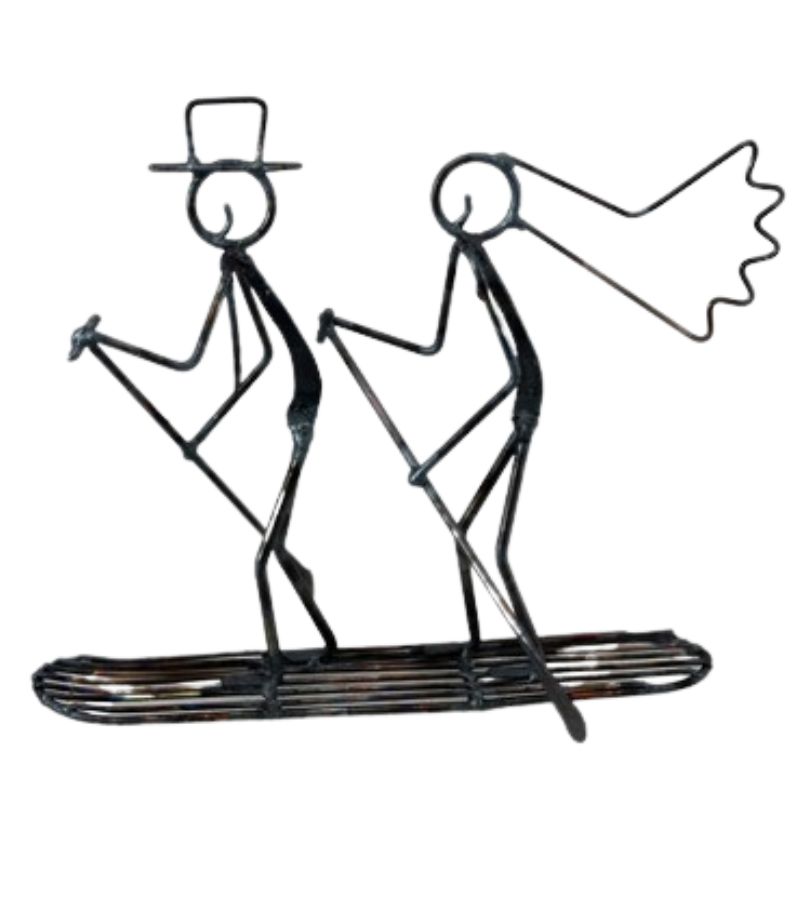 7 bride and groom on SUP cake topper